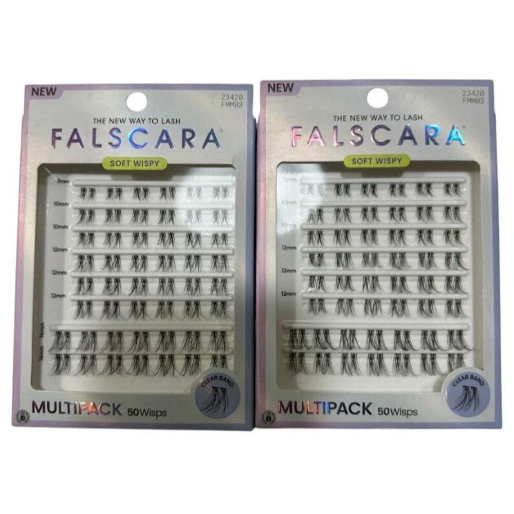 Falscara Soft Wispy Multipack False Eyelashes 50 Wisps Set of 2